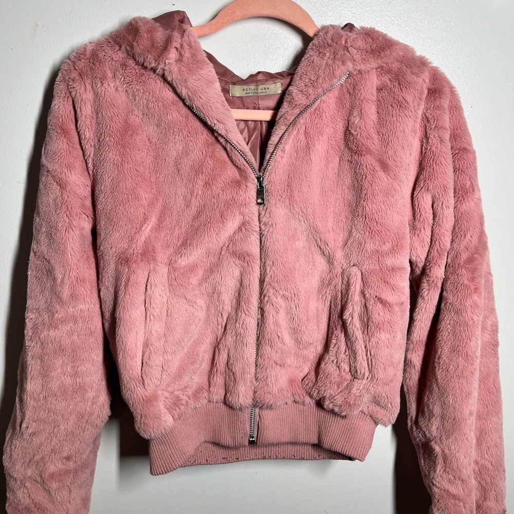 Active USA Faux Fur Jacket